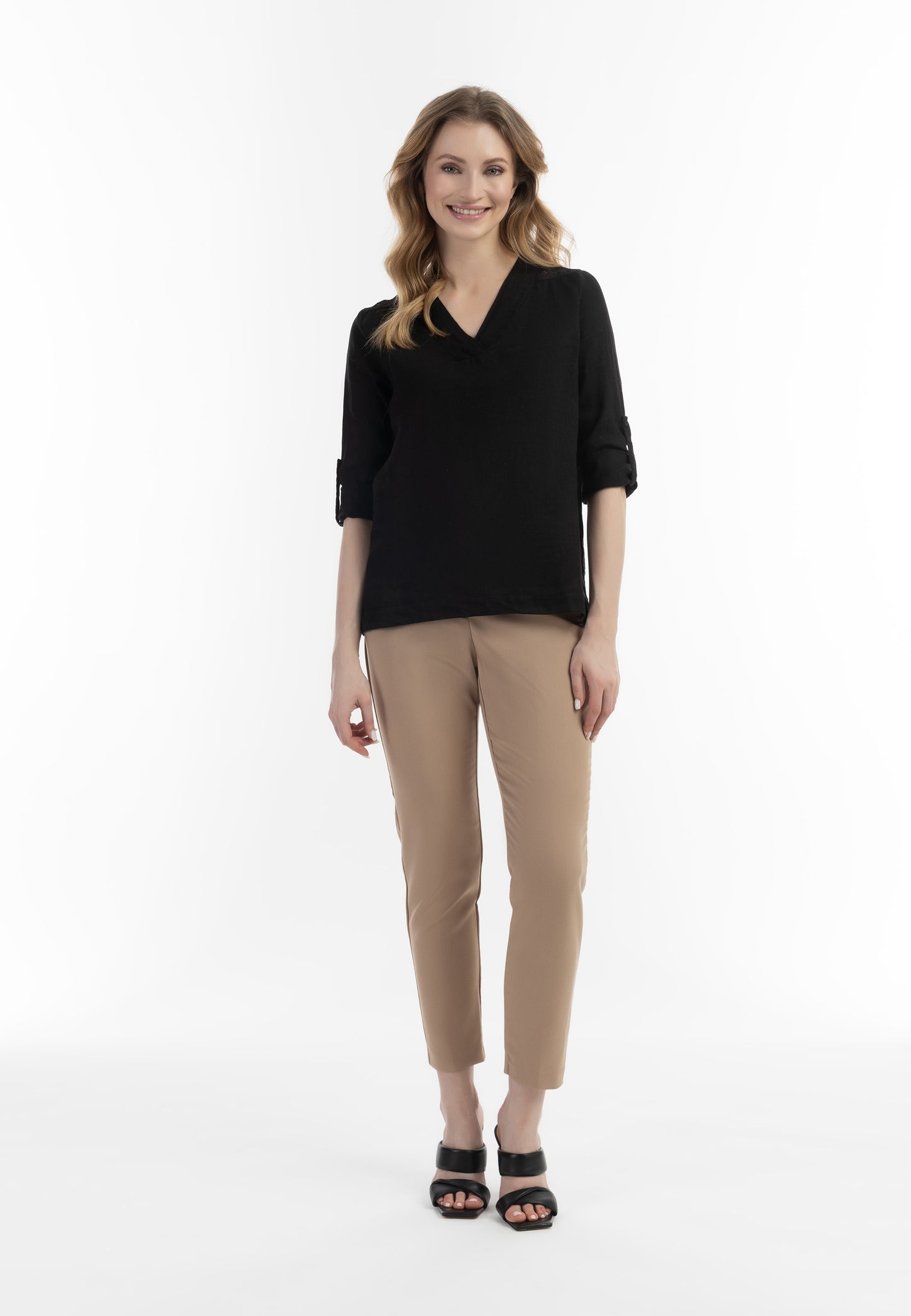 Jeona Women's Blouse Shirt With Lace