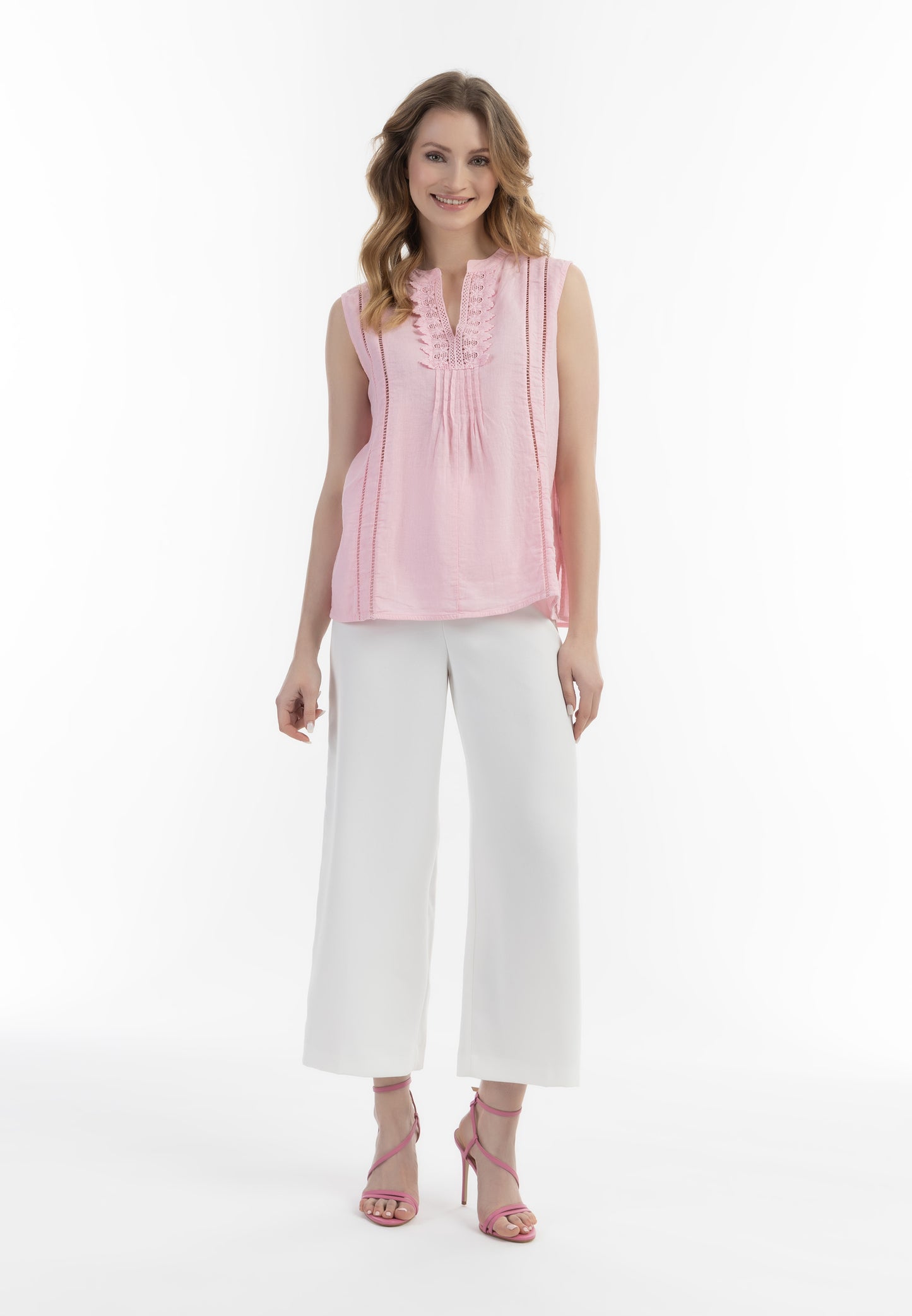 Albee Women's Blouse Top With Lace