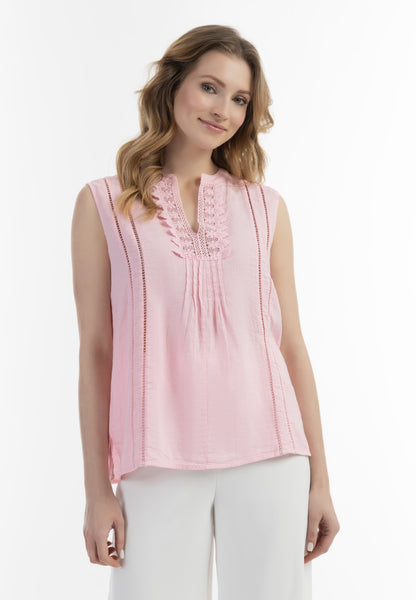 Albee Women's Blouse Top With Lace