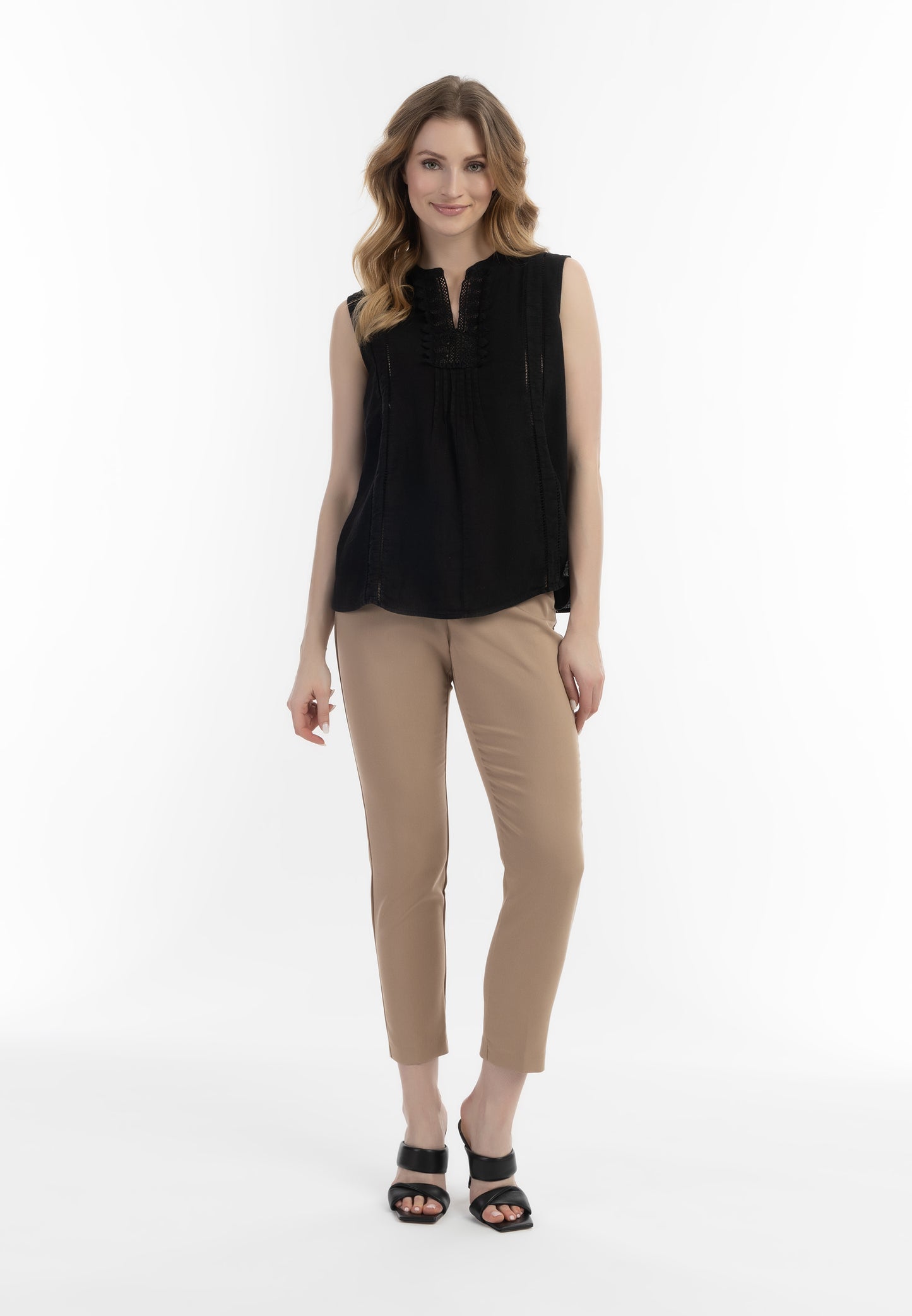 Albee Women's Blouse Top With Lace