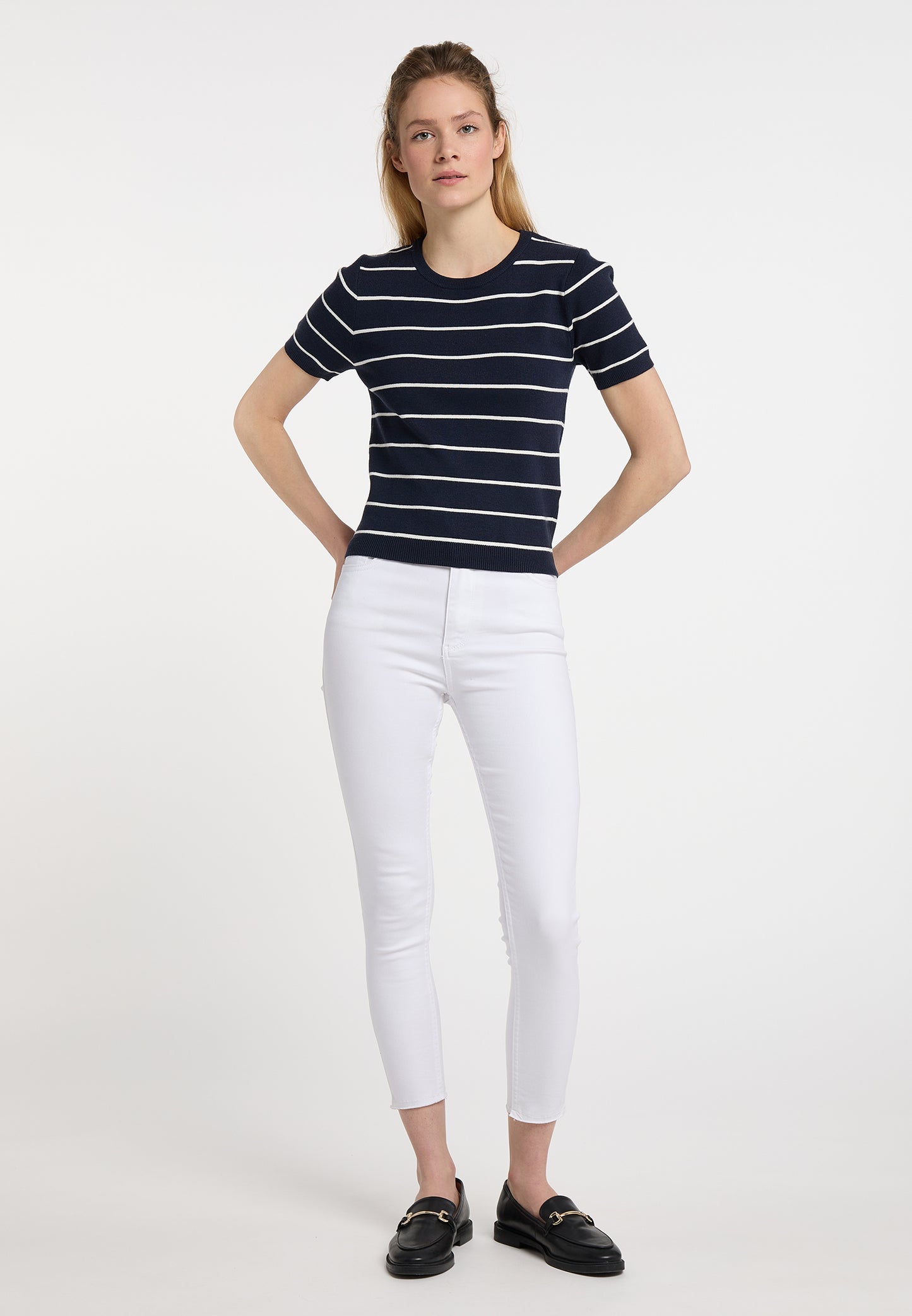 DreiMaster Maritim Women's Short-Sleeved Sweater