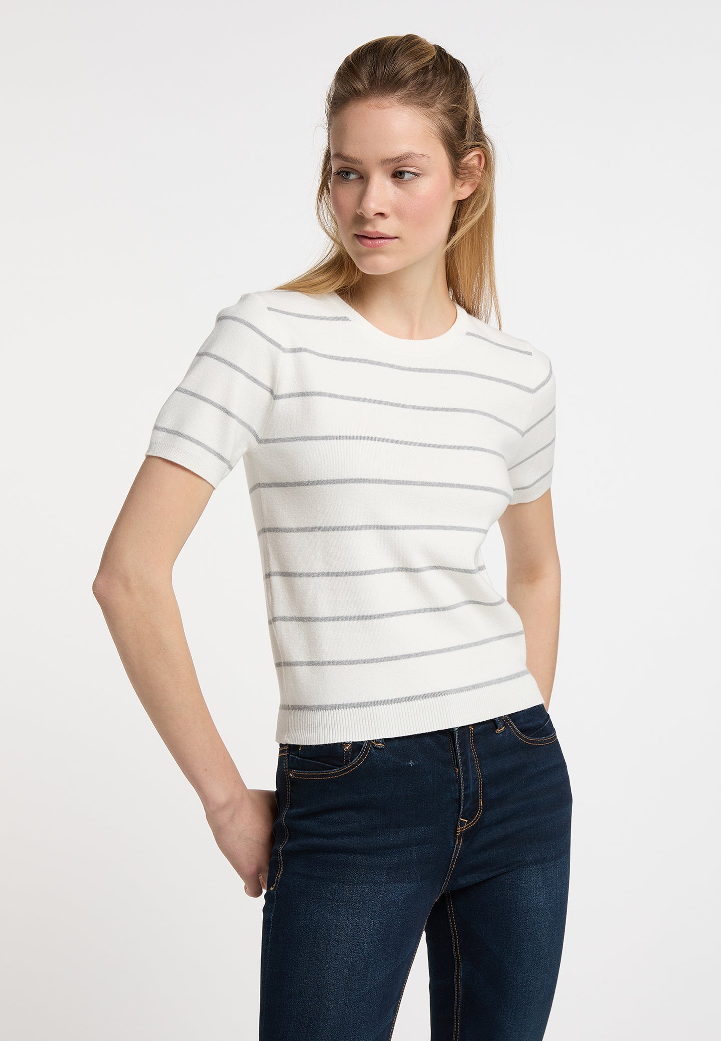 DreiMaster Maritim Women's Short-Sleeved Sweater