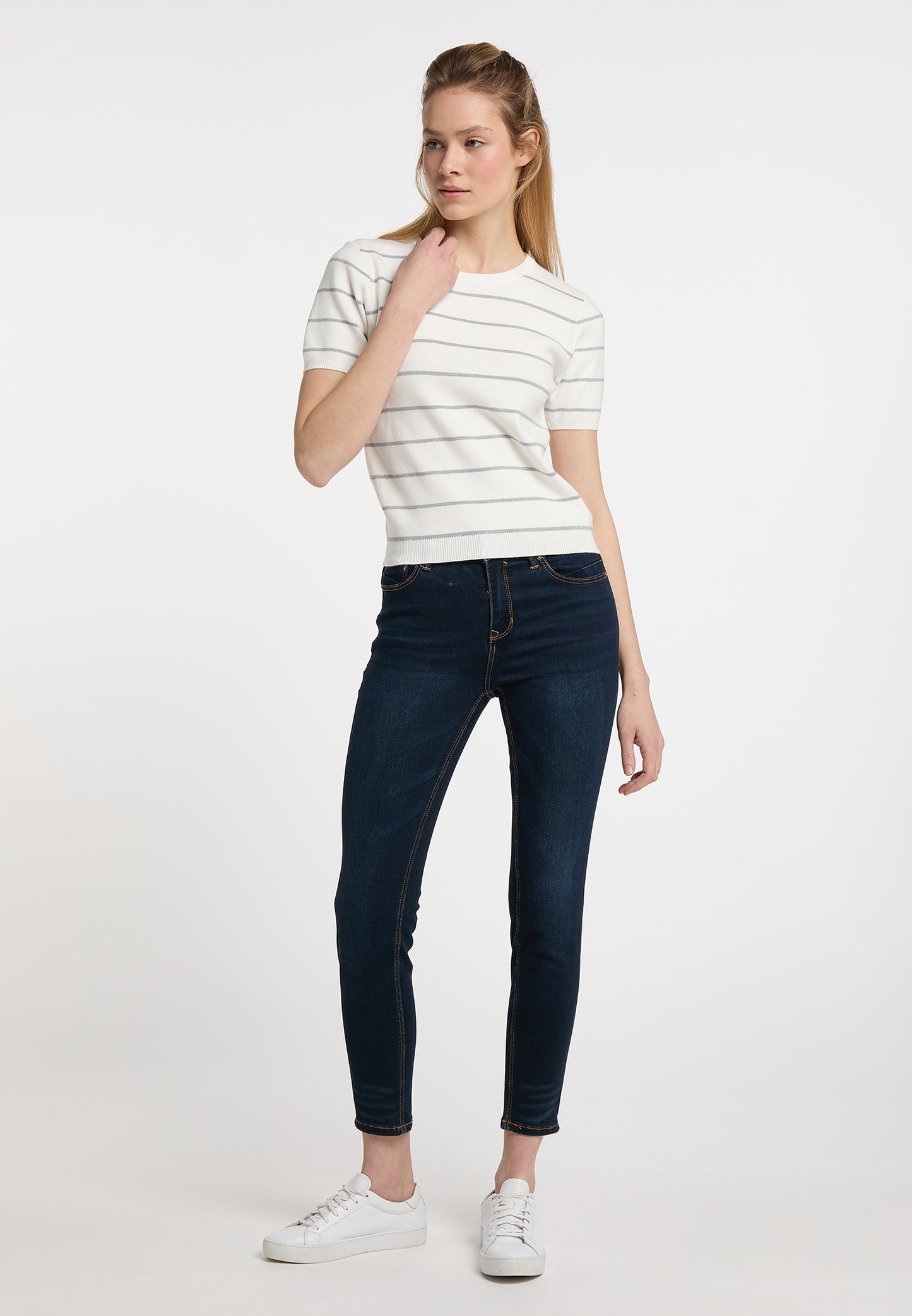 DreiMaster Maritim Women's Short-Sleeved Sweater