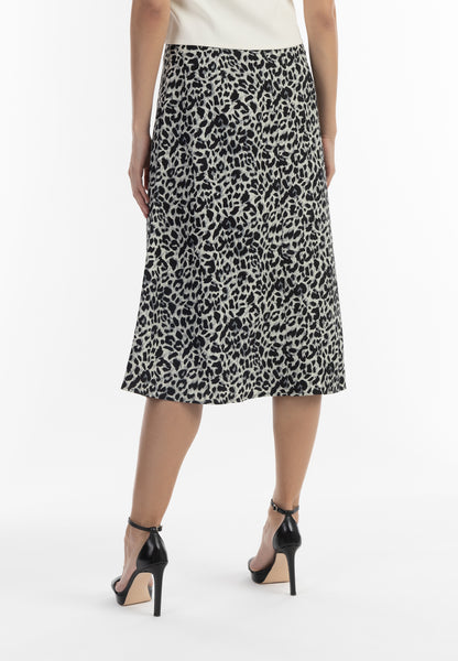 faina Women's Midi Skirt Withpard Print