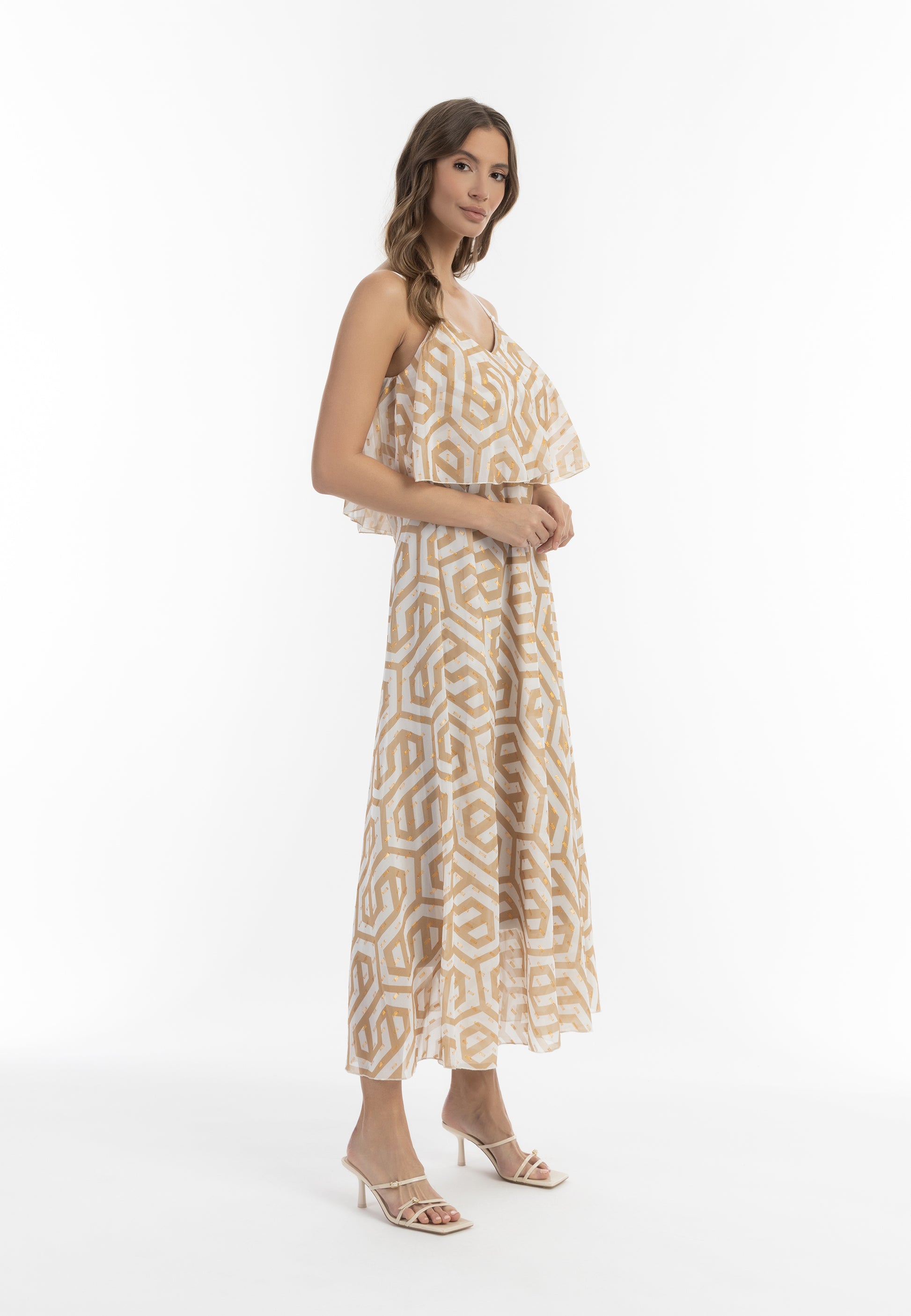 faina Damen Maxikleid