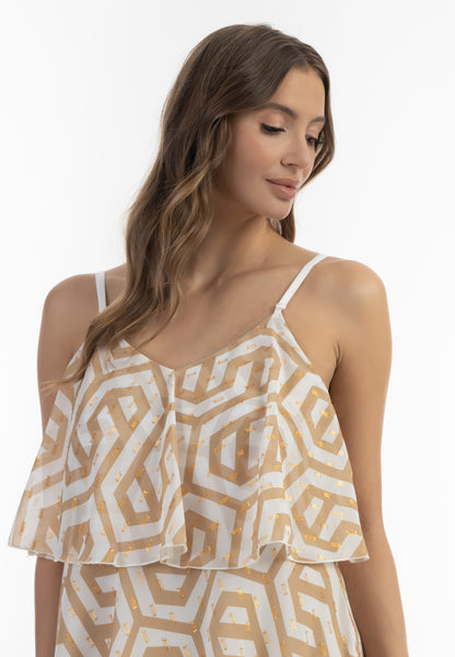 faina Damen Maxikleid