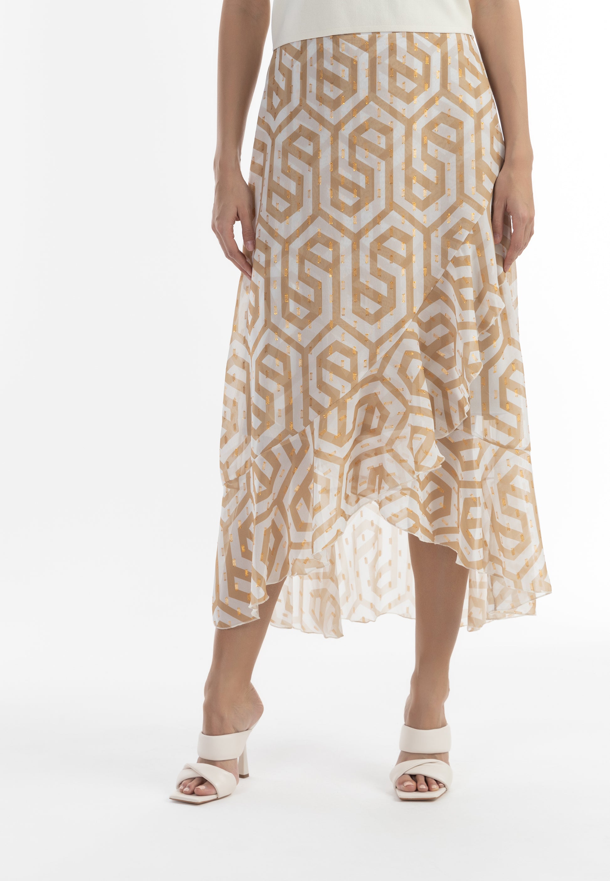 faina Damen Midirock