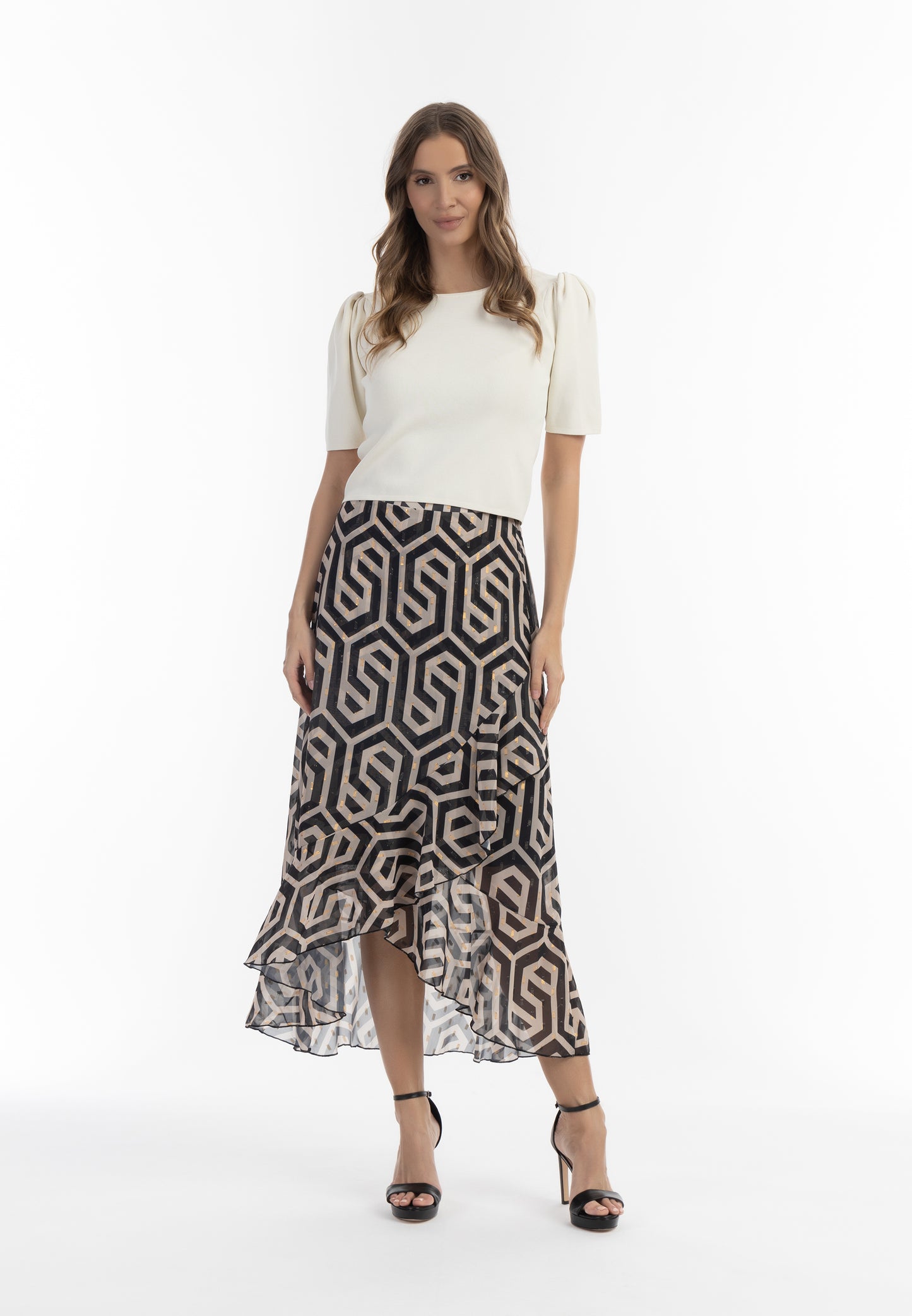 faina Damen Midirock