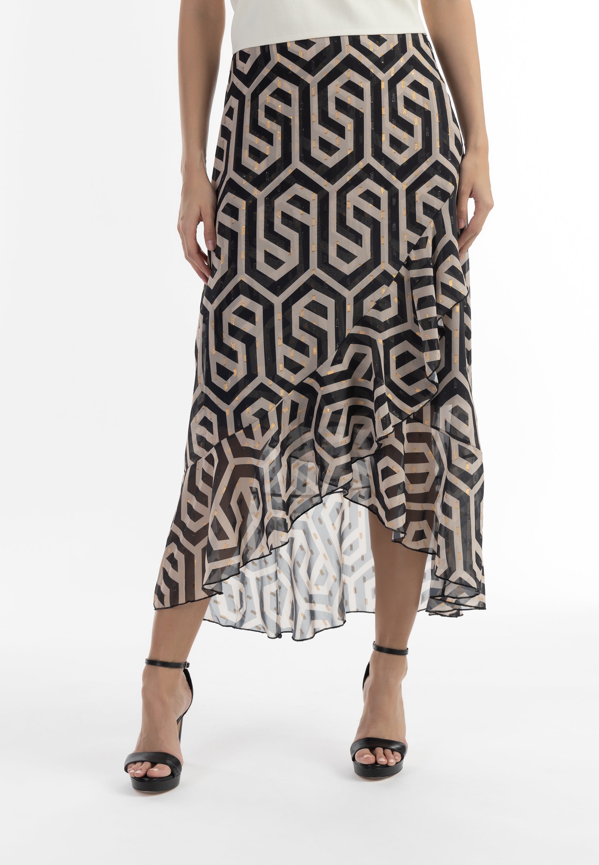 faina Damen Midirock