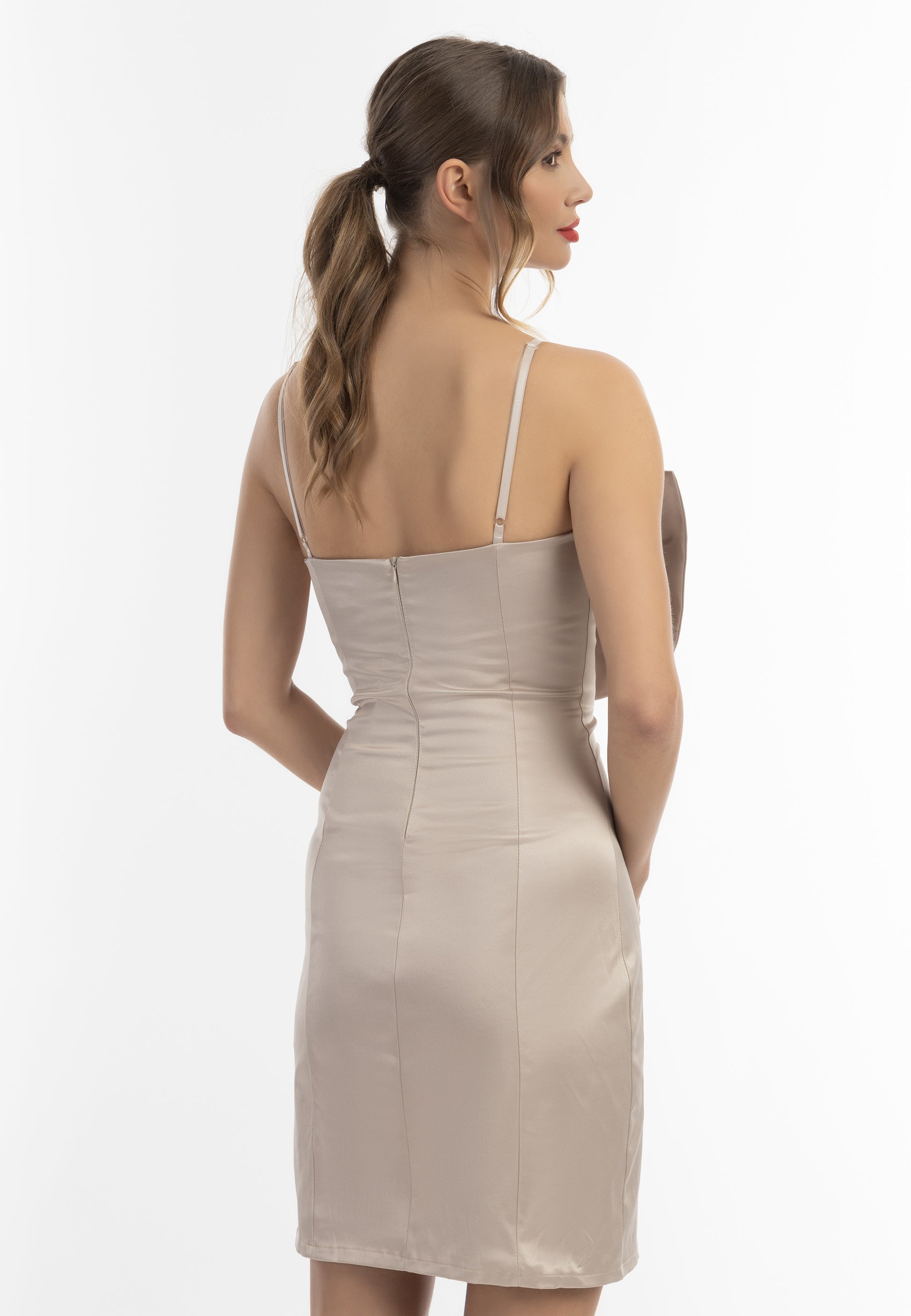 faina Damen Mini-Slipkleid