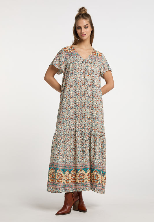 Basuto Women's Summer Dress With Floral Print