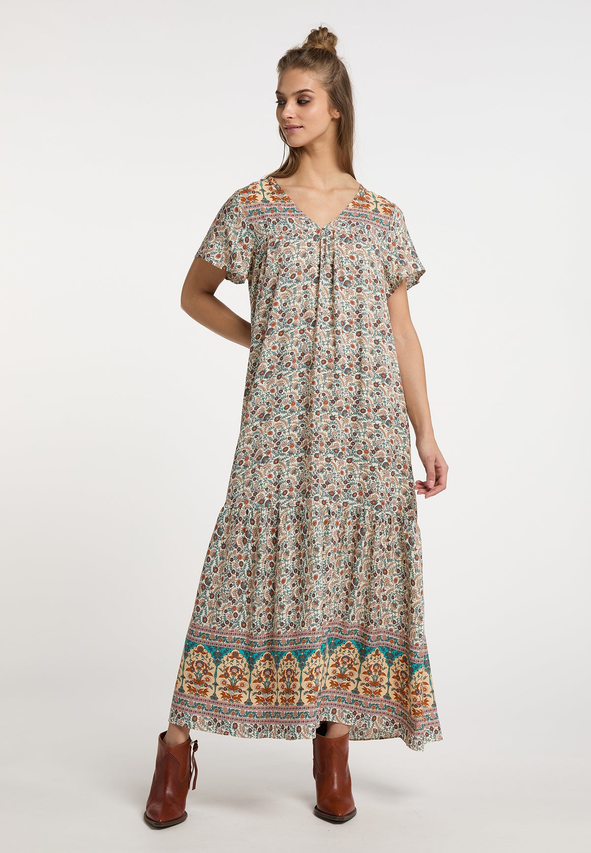 Imala Women's Summer Dress With Floral Print