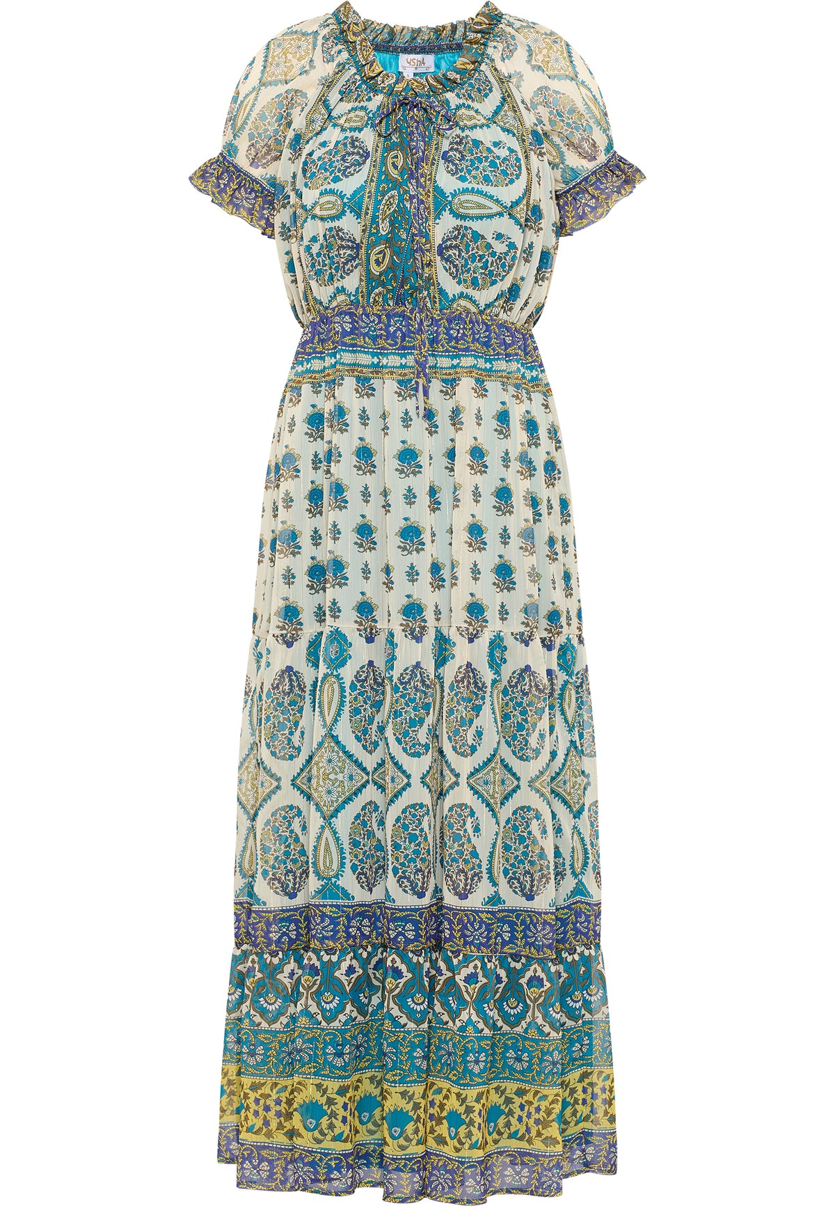 Merro Women's Maxi Dress With All Over Print