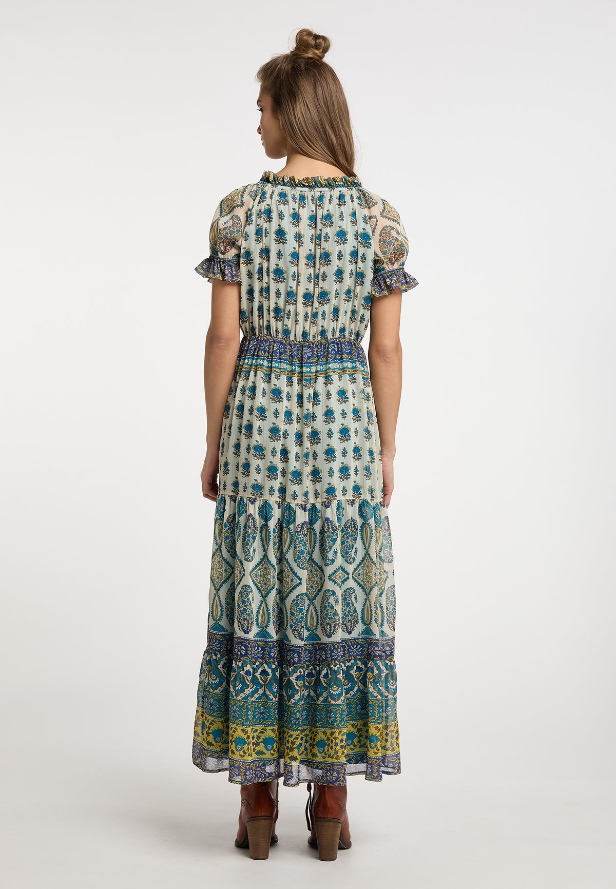 Basuto Women's Maxi Dress With All Over Print