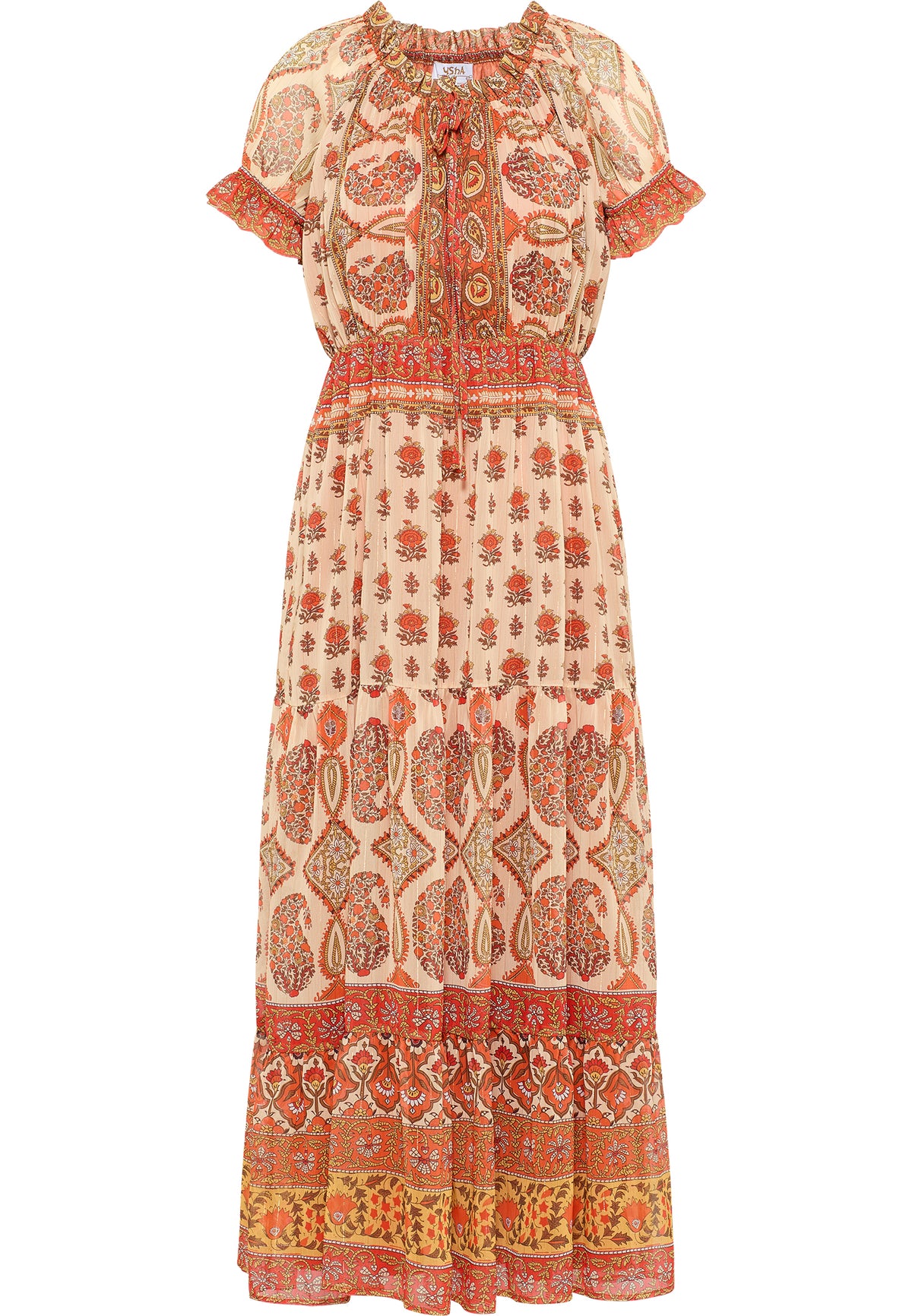 Merro Women's Maxi Dress With All Over Print