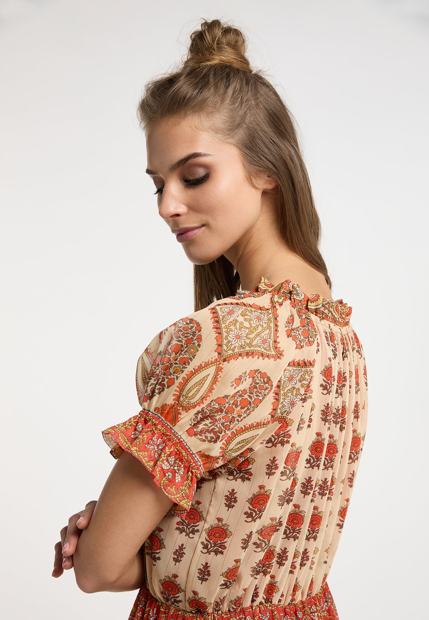 Hypate Women's Maxi Dress With All Over Print