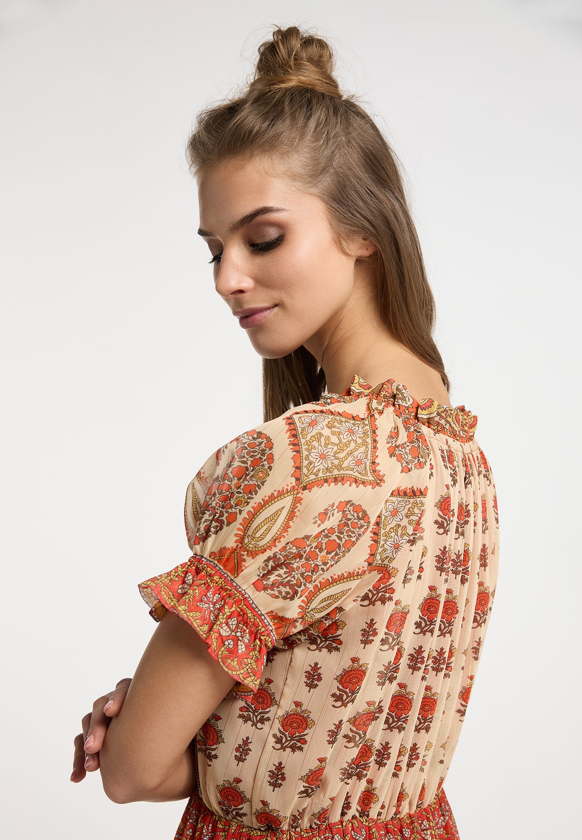 Basuto Women's Maxi Dress With All Over Print
