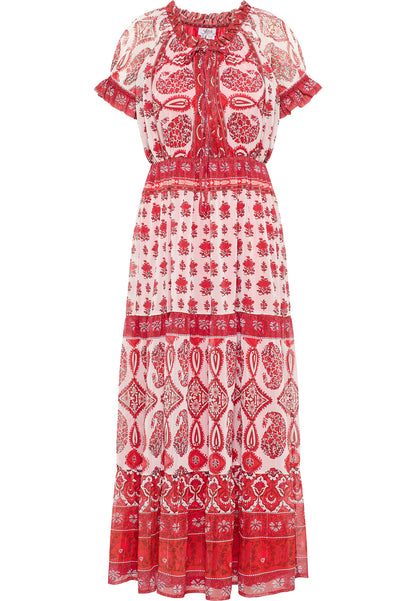 Merro Women's Maxi Dress With All Over Print