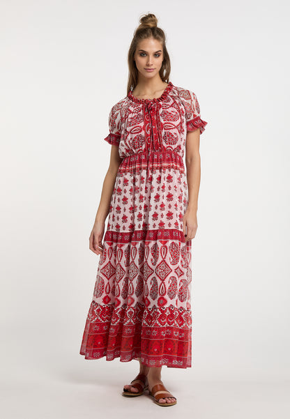 Basuto Women's Maxi Dress With All Over Print