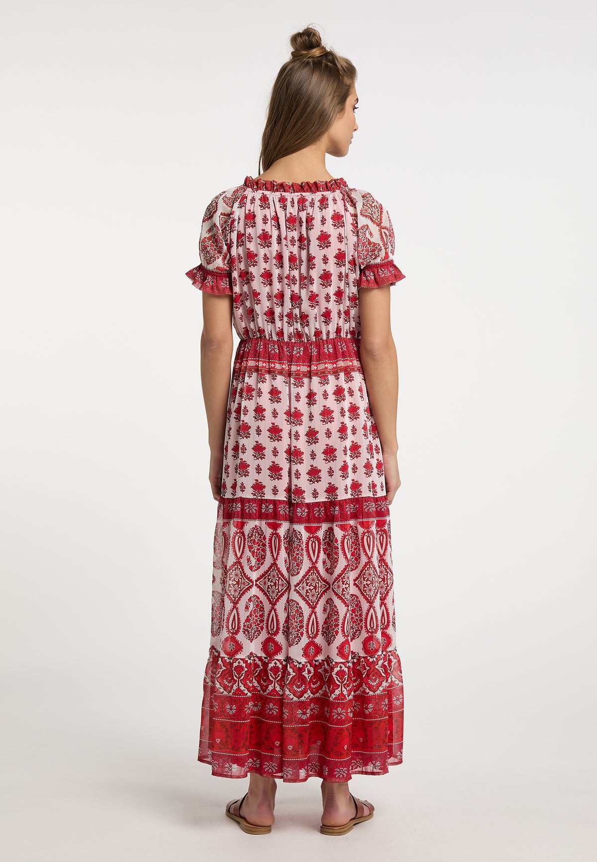 Merro Women's Maxi Dress With All Over Print