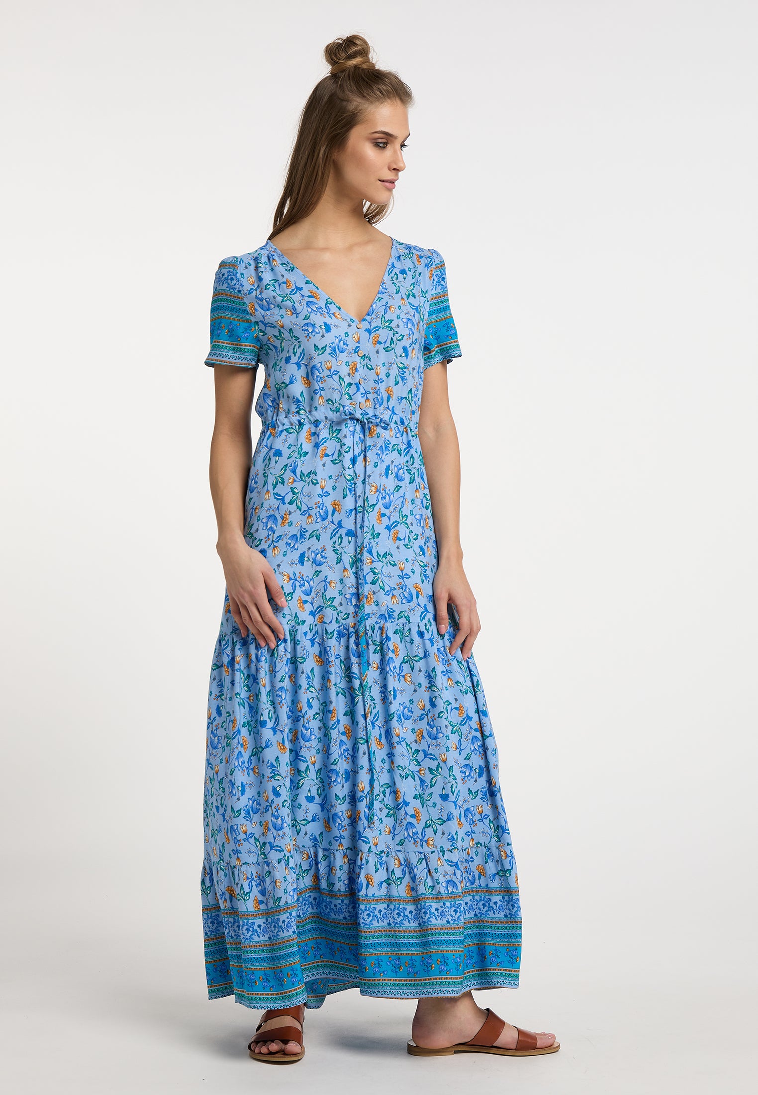 Hypate Women's Floral Print Maxi Dress