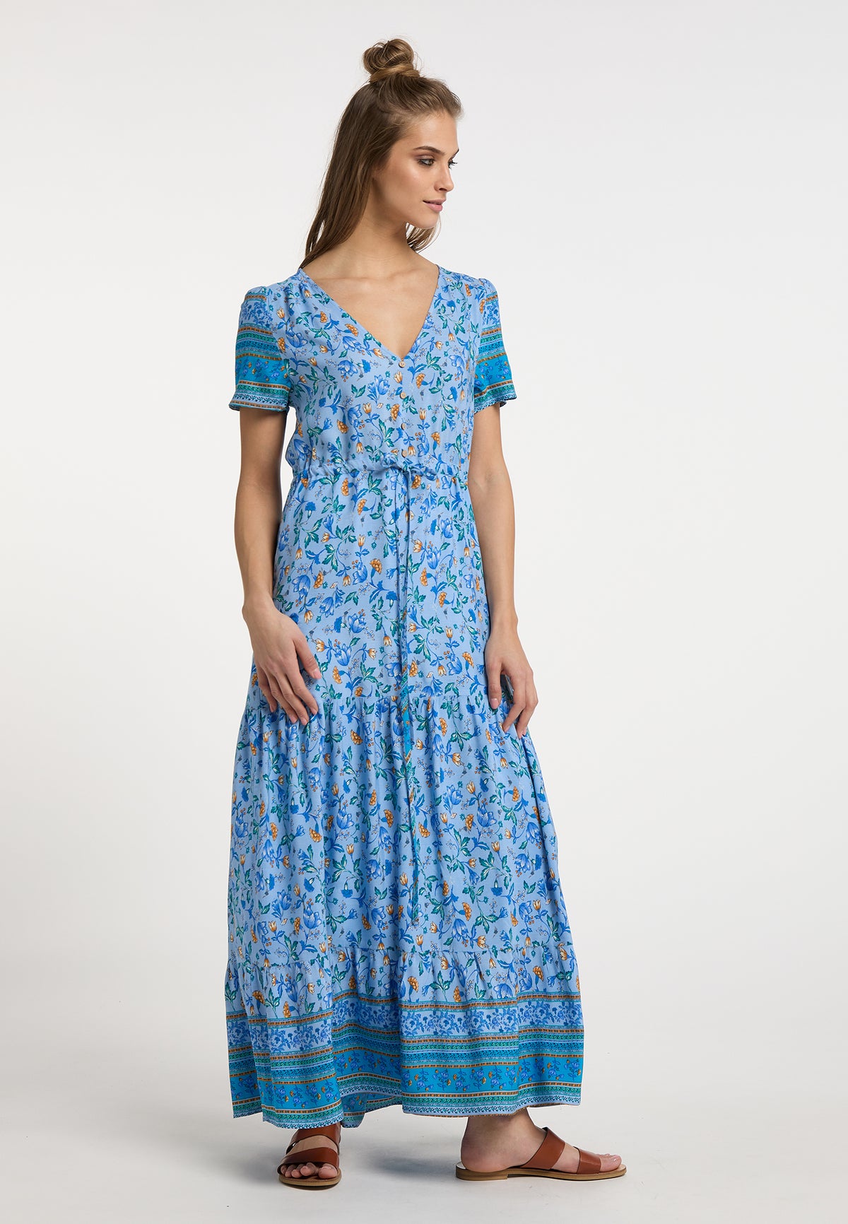 Merro Women's Floral Print Maxi Dress