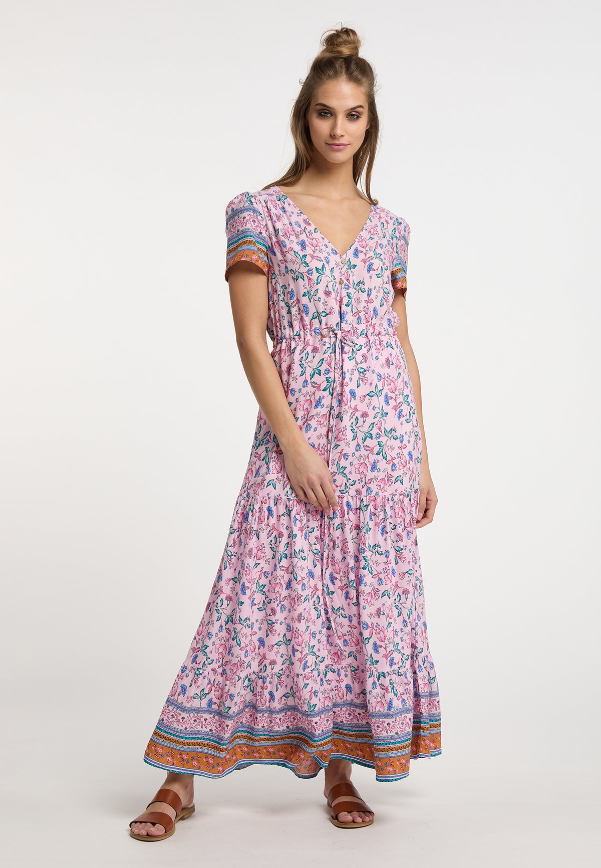 Merro Women's Floral Print Maxi Dress