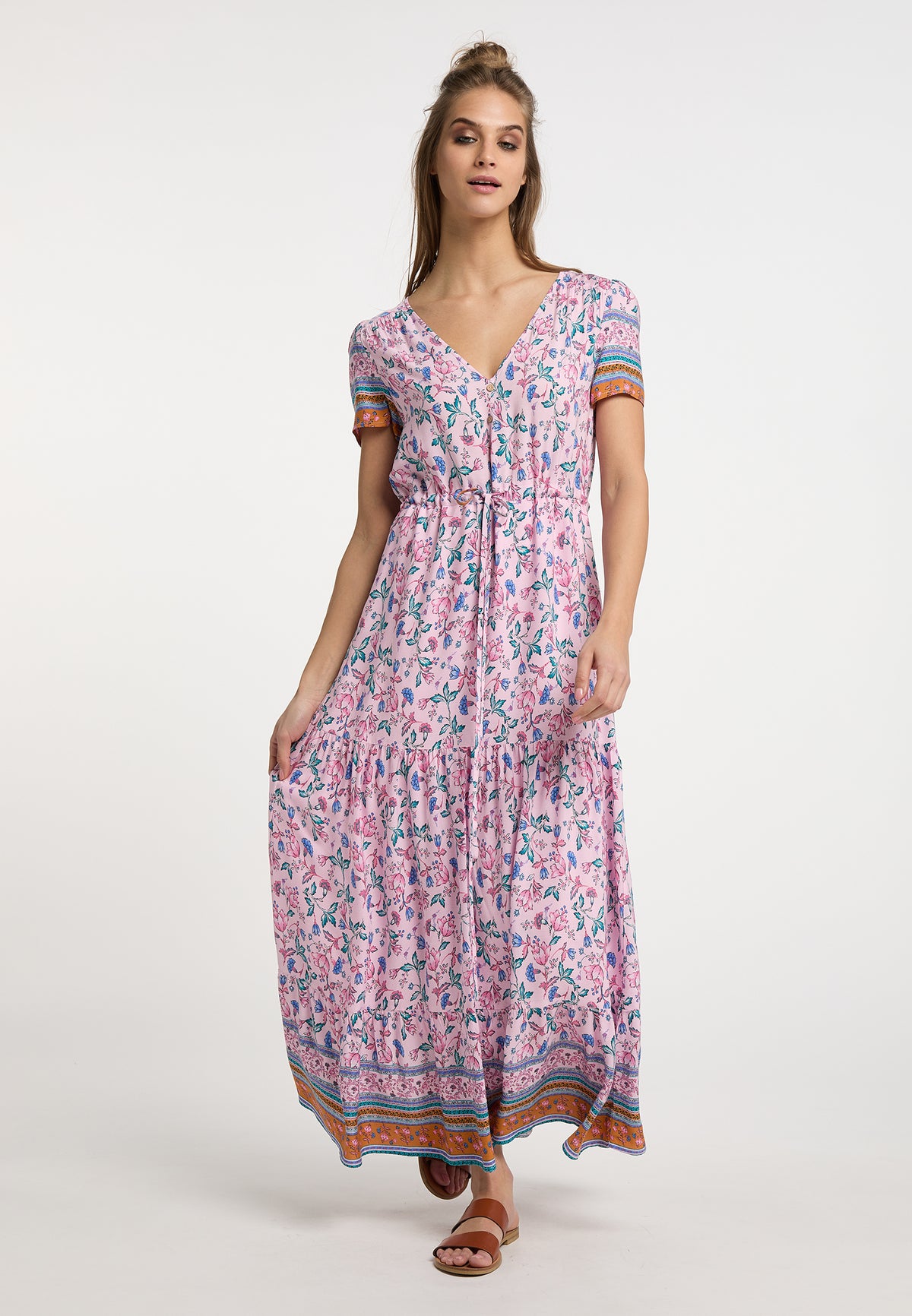 Merro Women's Floral Print Maxi Dress