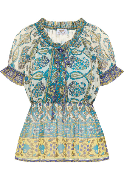 Hypate Women's Blouse with Ruffled Sleeves