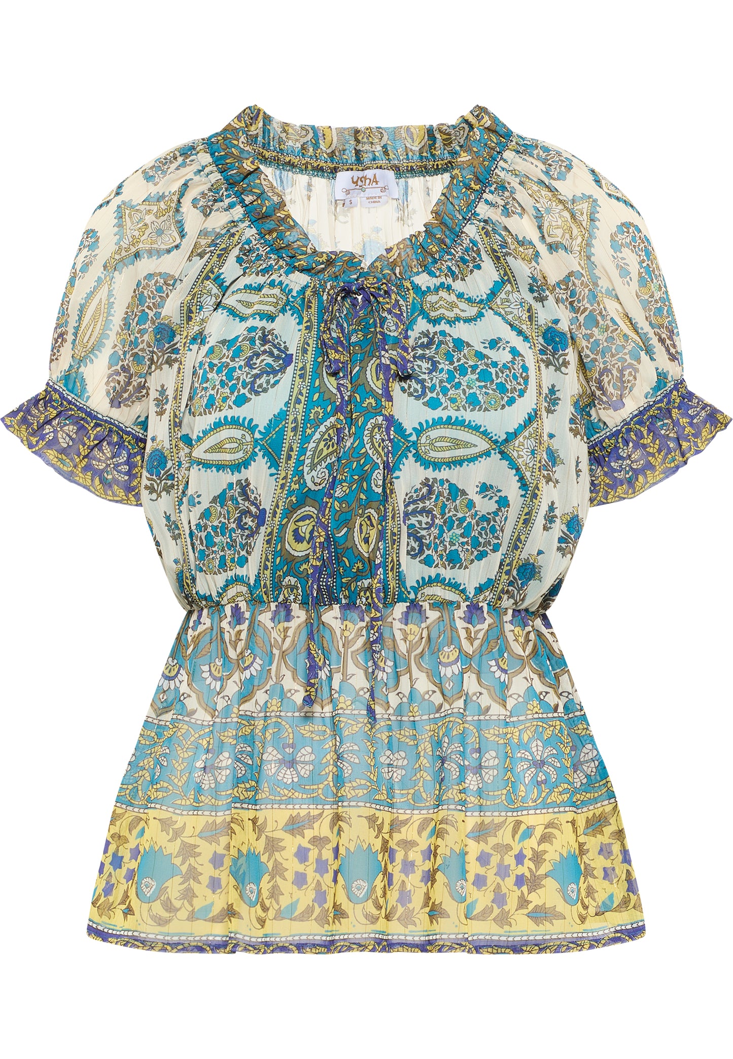 Virita Women's Blouse with Ruffled Sleeves