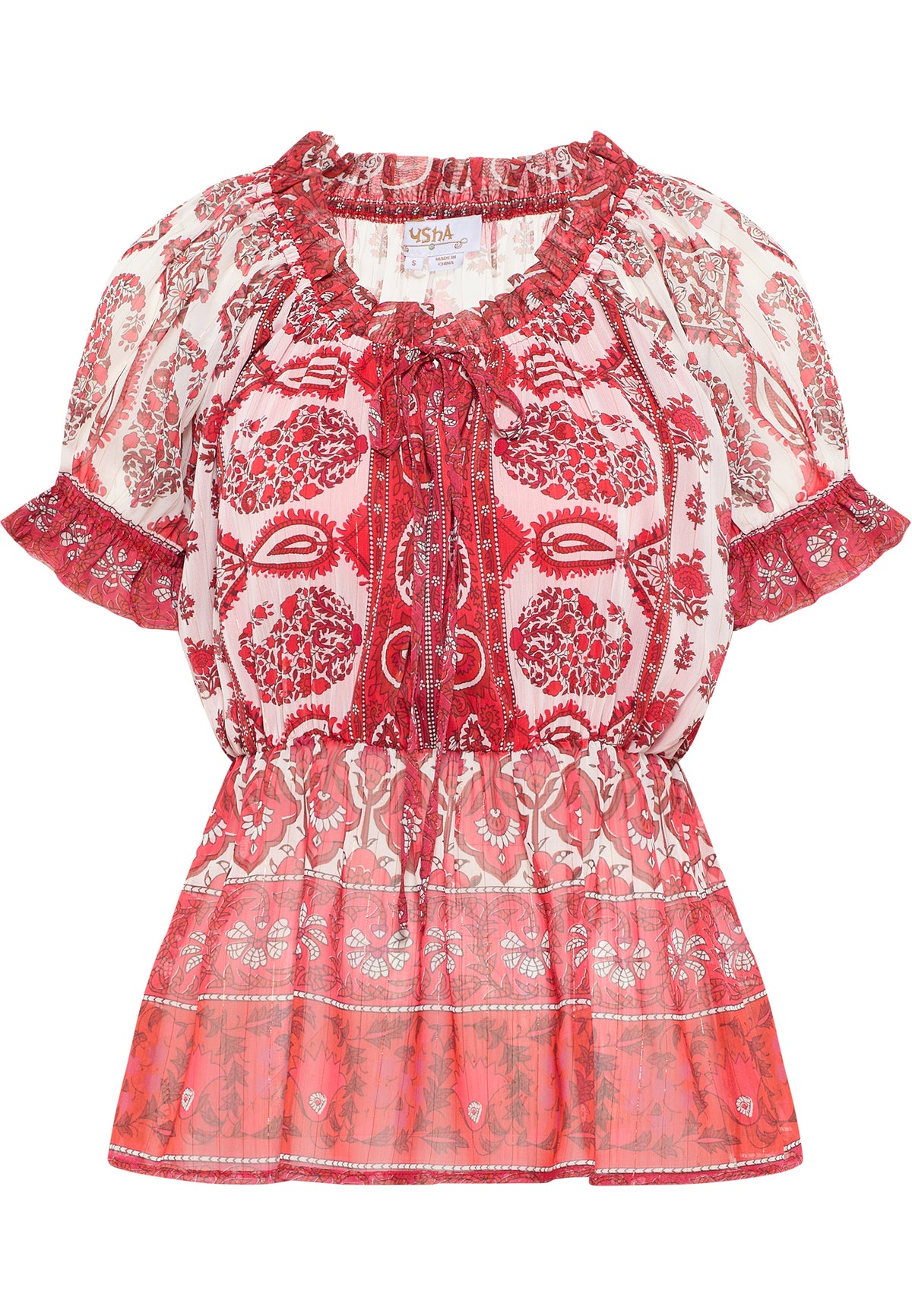 Hypate Women's Blouse with Ruffled Sleeves