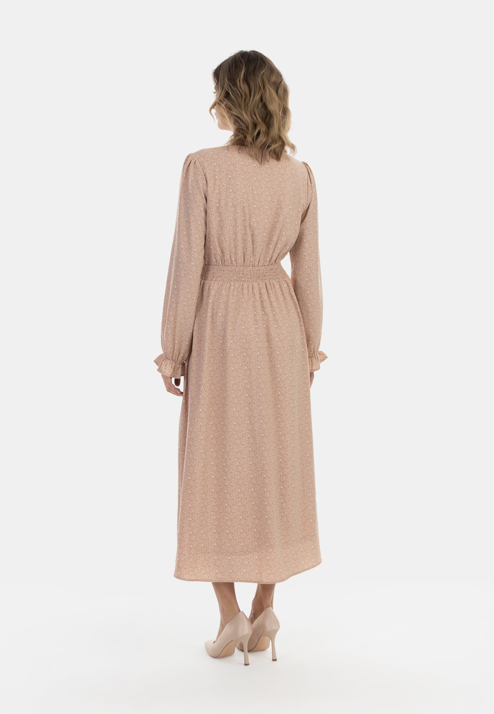 usha Damen Maxikleid mit All Over Print