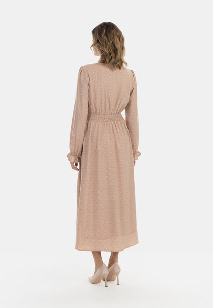 usha Damen Maxikleid mit All Over Print