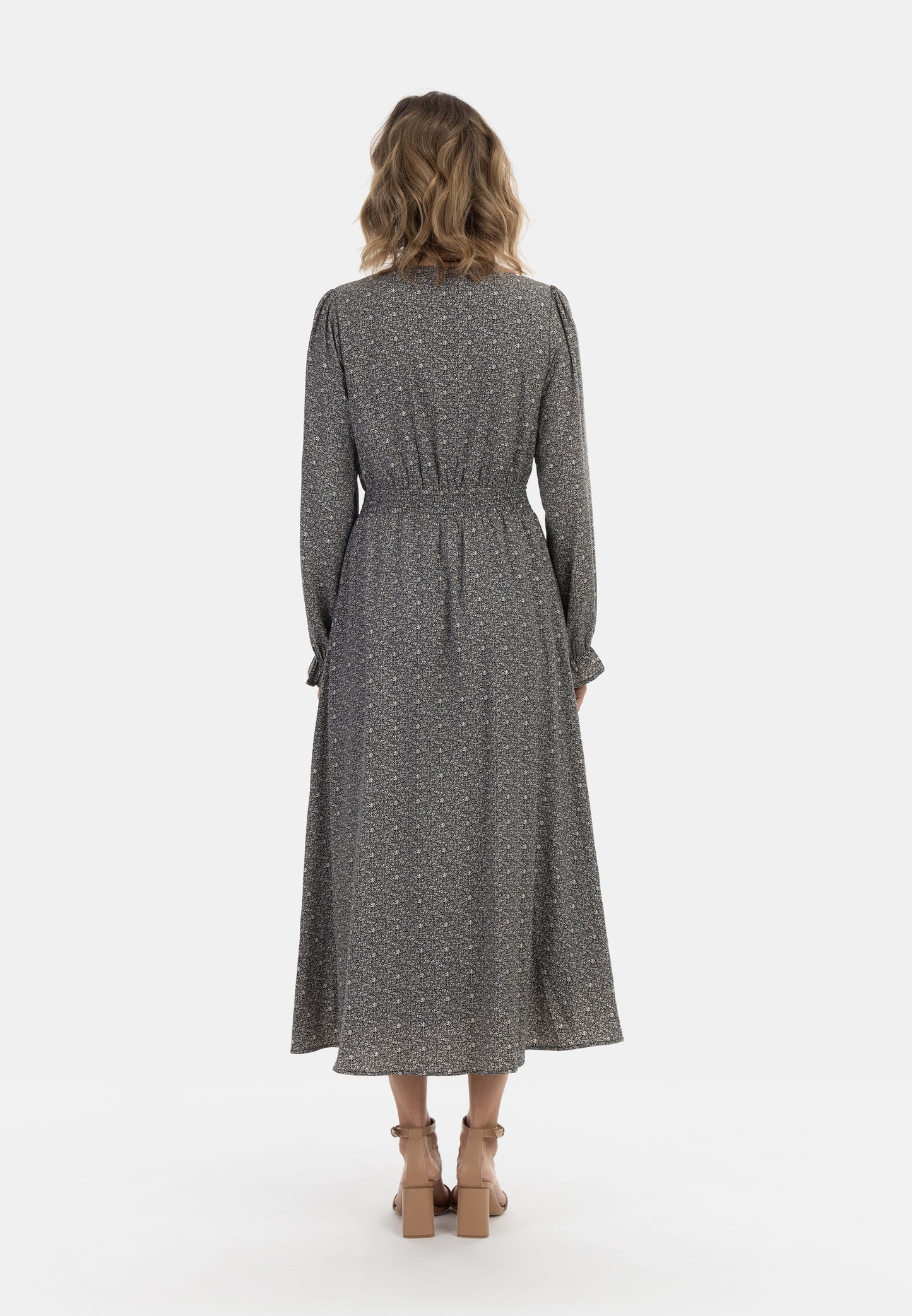 usha Damen Maxikleid mit All Over Print