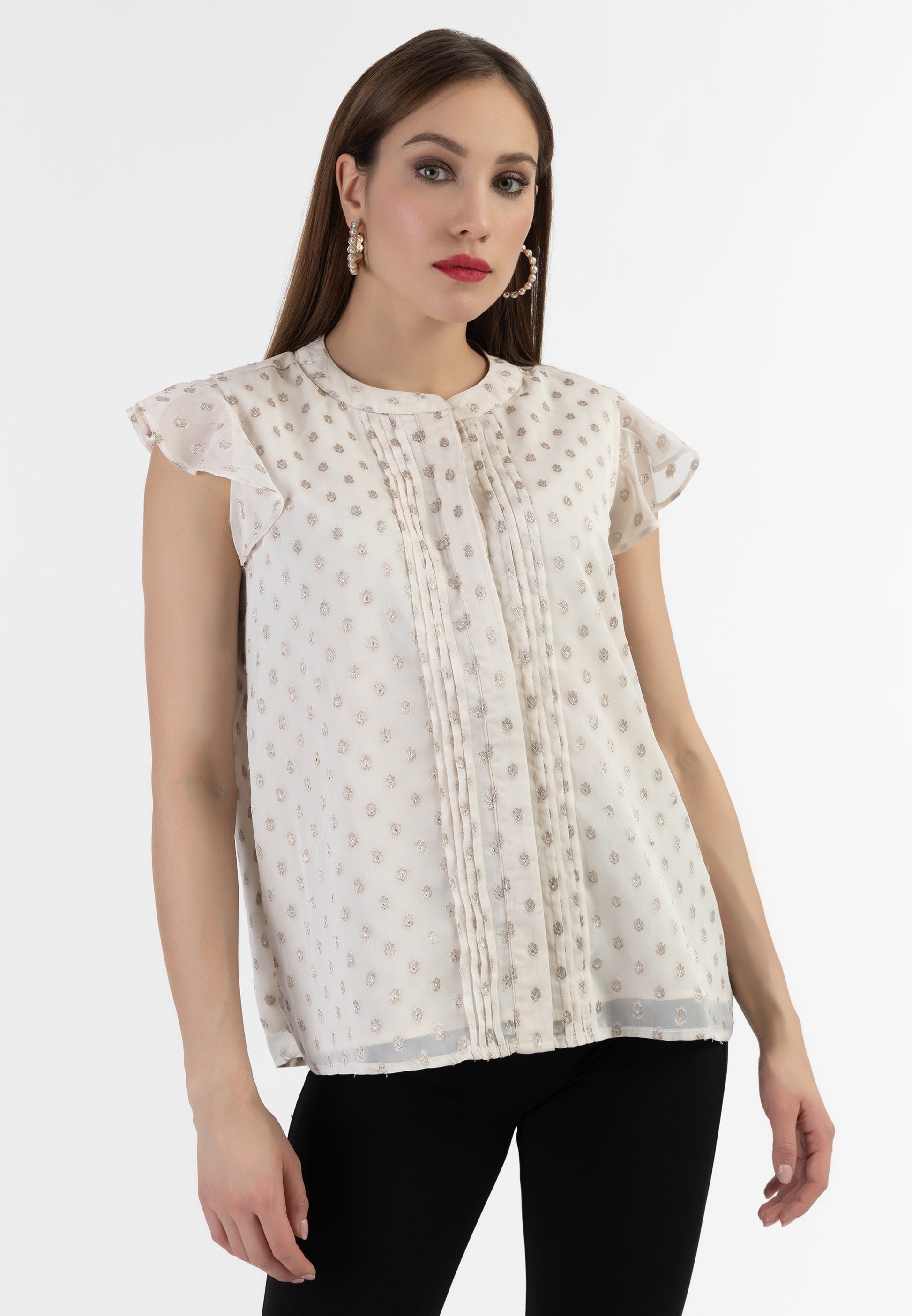 faina Women's Blusenshirt Mit R??schen??rmeln