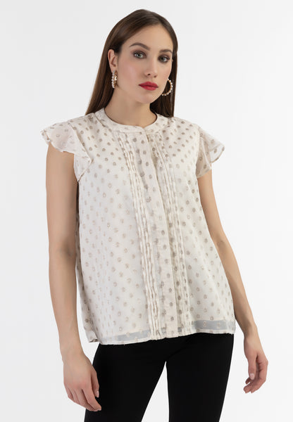 faina Women's Blusenshirt Mit R??schen??rmeln