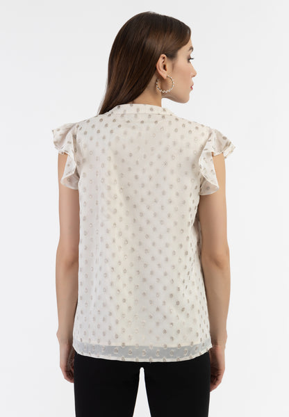 faina Women's Blusenshirt Mit R??schen??rmeln
