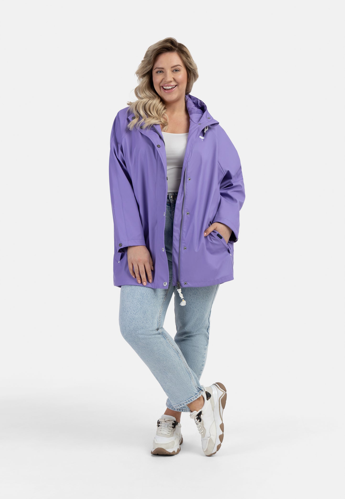 Schmuddelwedda Damski Plus Size Rainpłaszcz