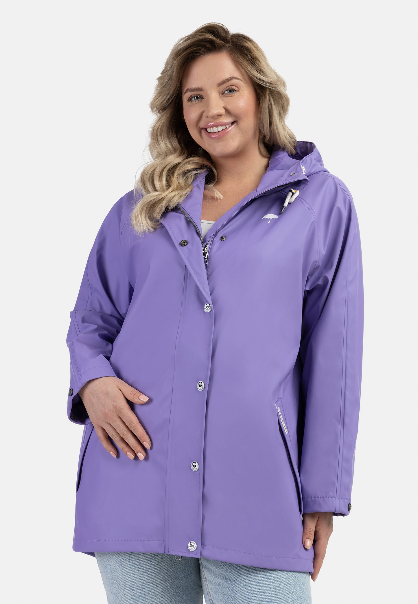 Schmuddelwedda Damski Plus Size Rainpłaszcz