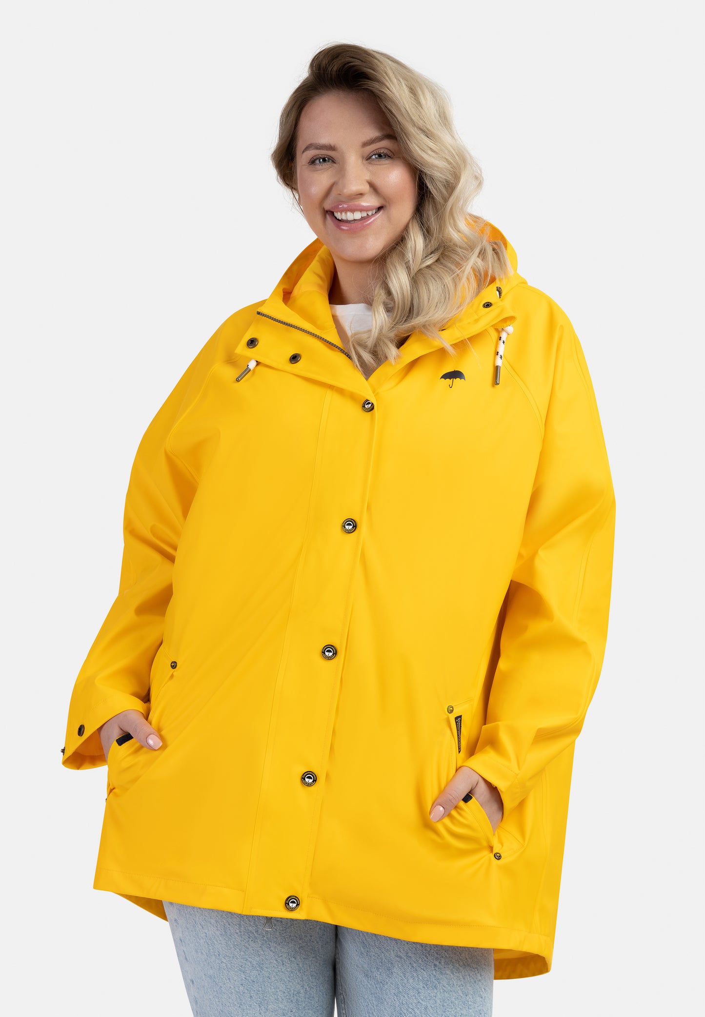 Schmuddelwedda Damski Plus Size Rainpłaszcz