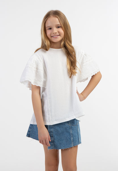 DreiMaster Kid's Blouse Shirt With Lace