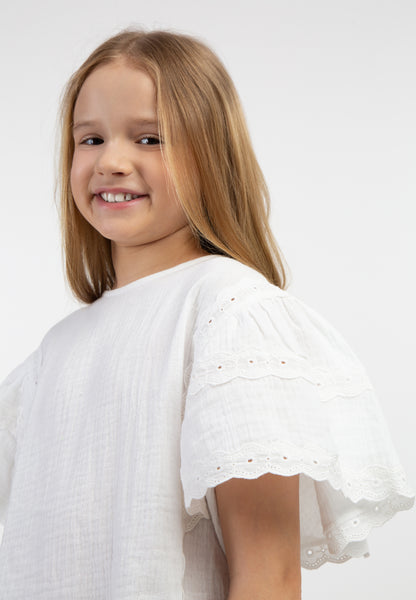 DreiMaster Kid's Blouse Shirt With Lace