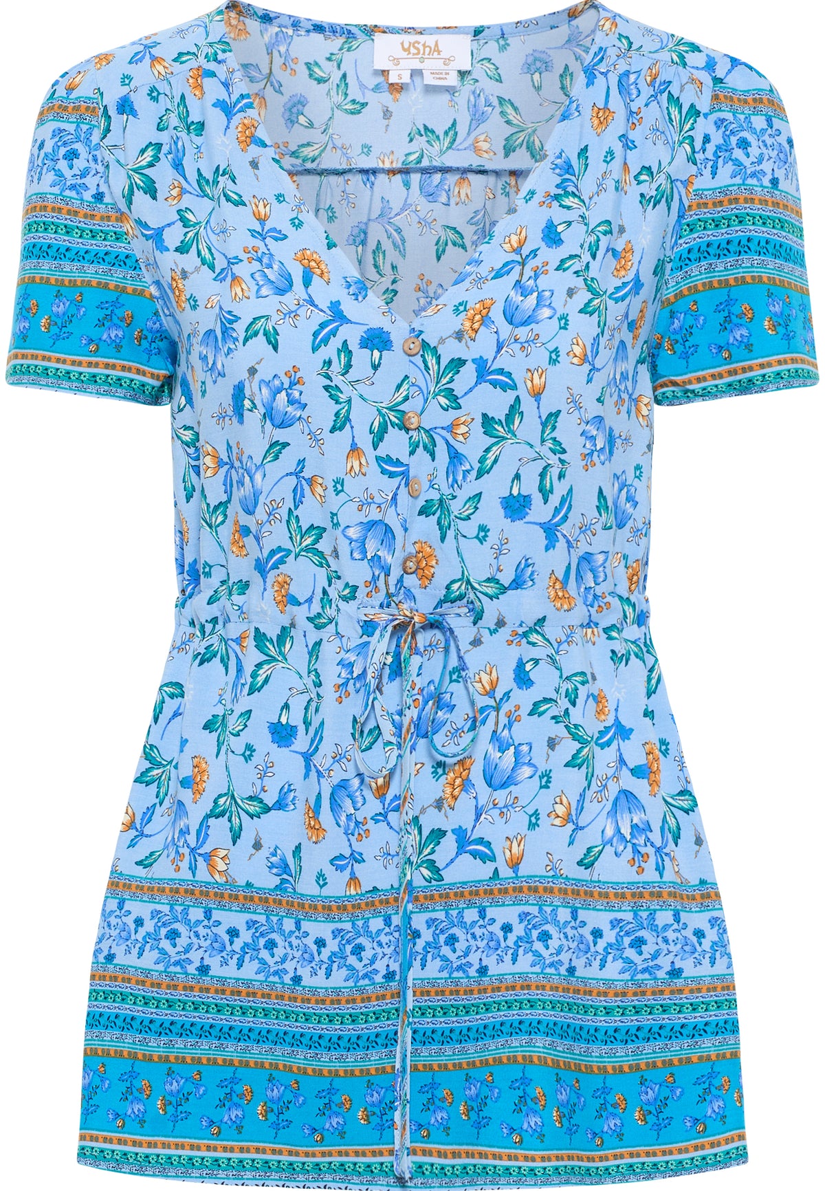 Esha Women's Short Sleeve Blouse