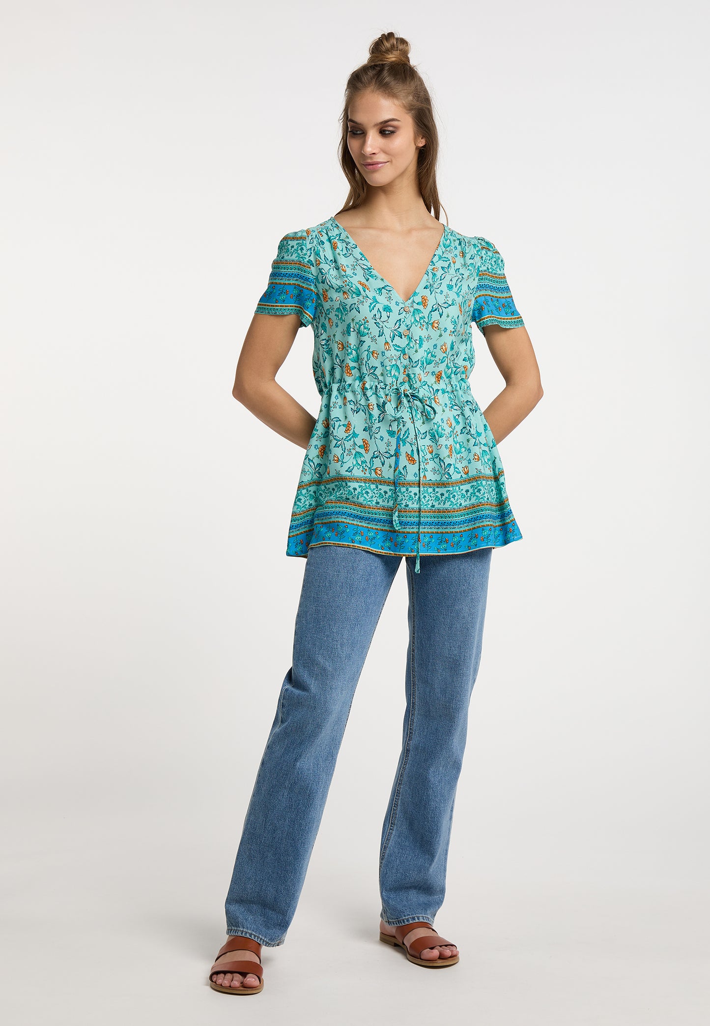 Imala Women's Short Sleeve Blouse