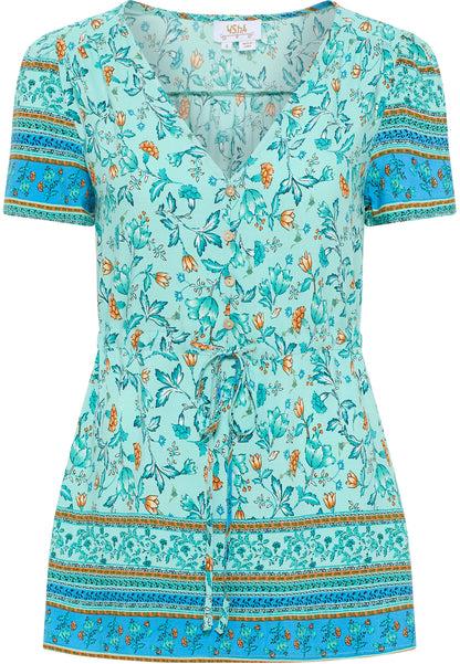 Gelya Women's Short Sleeve Blouse