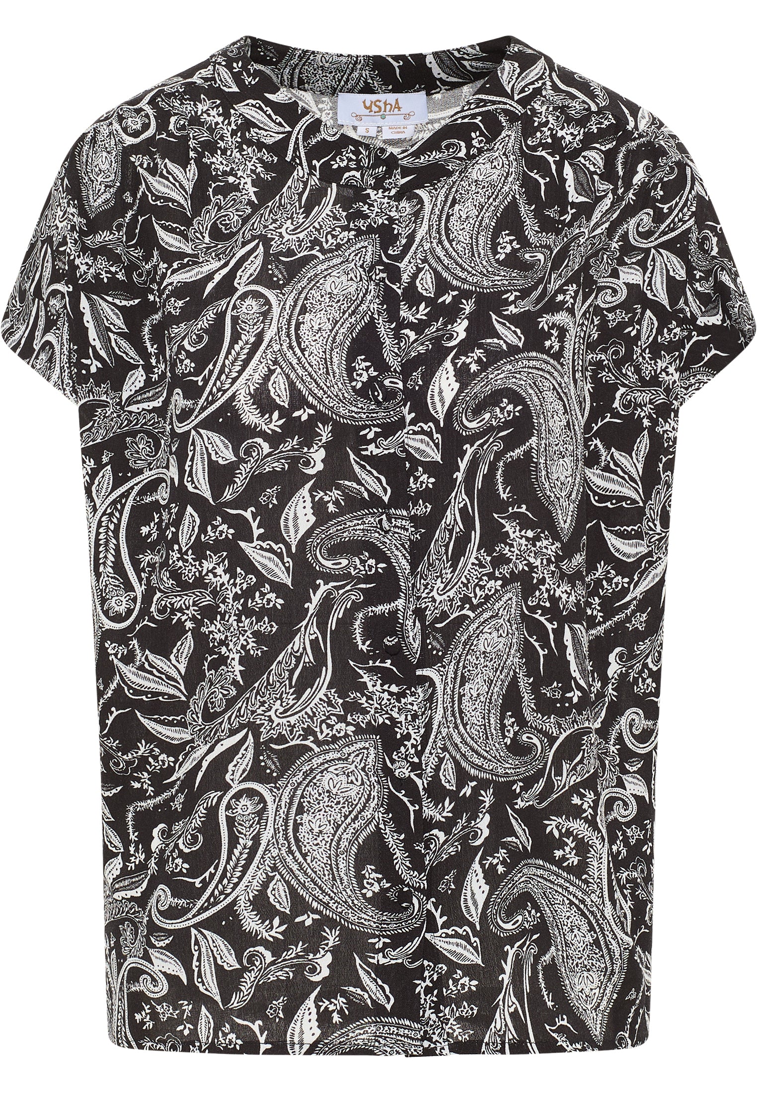 Lomasi Women's Short Sleeve Blouse