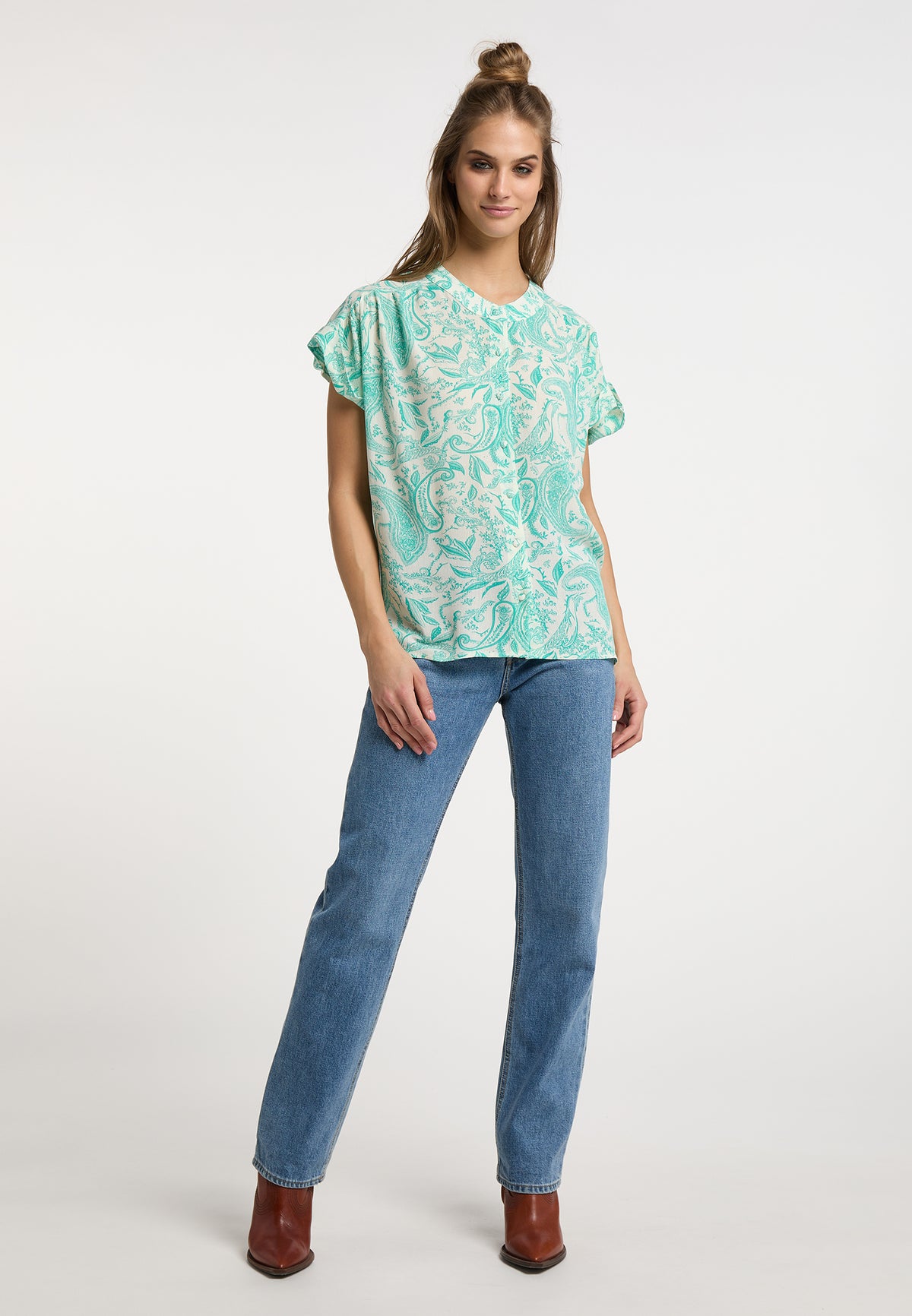 Gelya Women's Short Sleeve Blouse