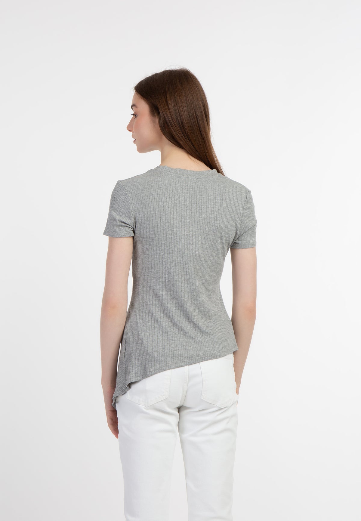 myMo Women's Jersey Shirt Made Of Ribbed Knit
