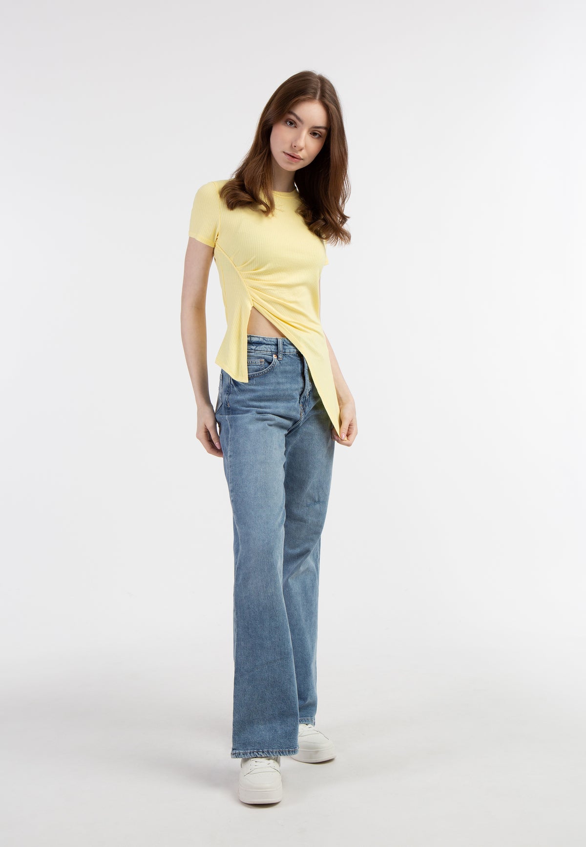 myMo Women's Jersey Shirt Made Of Ribbed Knit