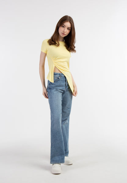 myMo Women's Jersey Shirt Made Of Ribbed Knit